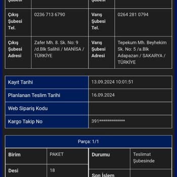Sürat Kargo Sakarya Erenler Mağduruyuz