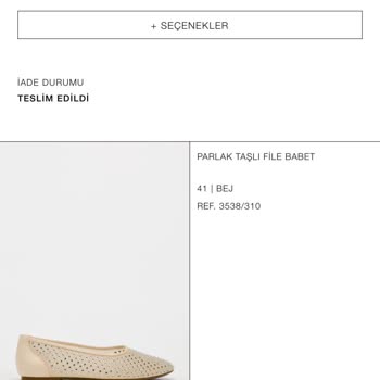 Zara Gönderdiğim Ürünün İadesini Gerçekleştirmiyor