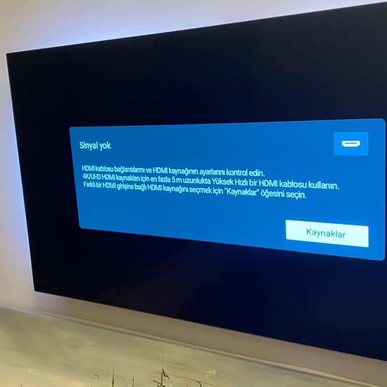 PHILIPS TV Philips OLED 708 Modelinde HDMI Bağlantı Sorunu