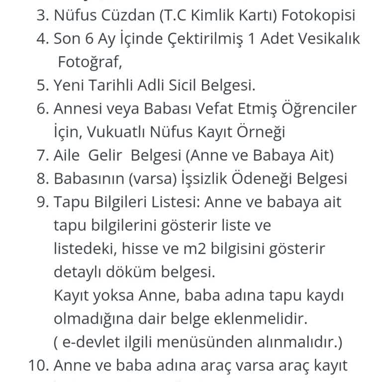 Bereket Vakfı Bereket Vakfi Burs Sırasında Kişisel Bilgileri Alması