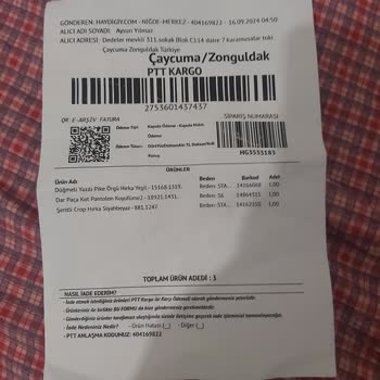 Haydigiy.com İade Etmek İstiyorum