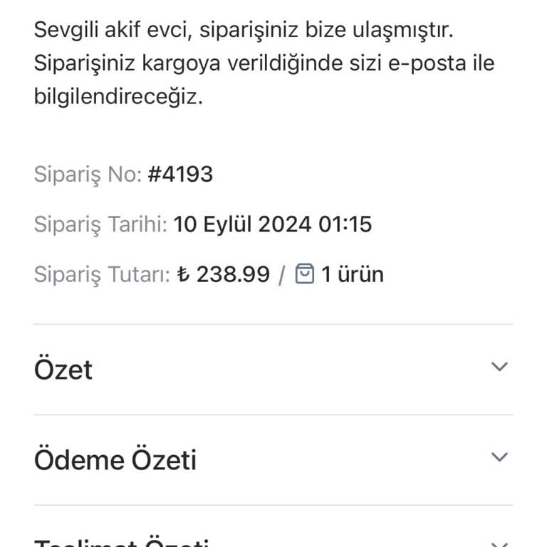 Ebi Case Kargoya Dahi Verilmedi