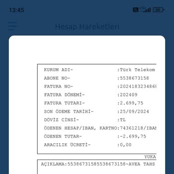 Türk Telekom Faturası Hakkında Çözüm Bekliyorum!
