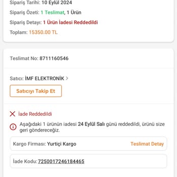 Trendyol'dan IMF Elektronik Satıcısından İkinci El Ürün Gönderdi