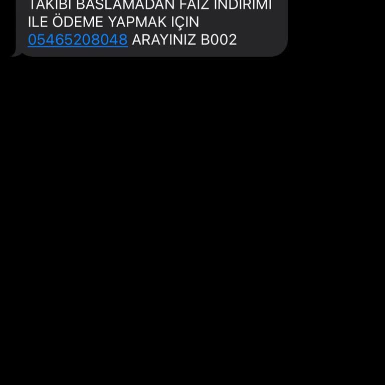 UCKOCLAR HK (SMS) Yanıltıcı İcra Takibi Mesajı Ve Haksız Borç Talebi