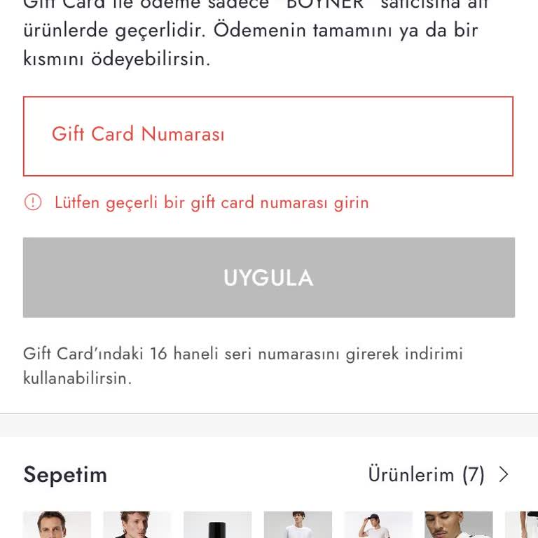 Boyner Multigift Kart Alışveriş