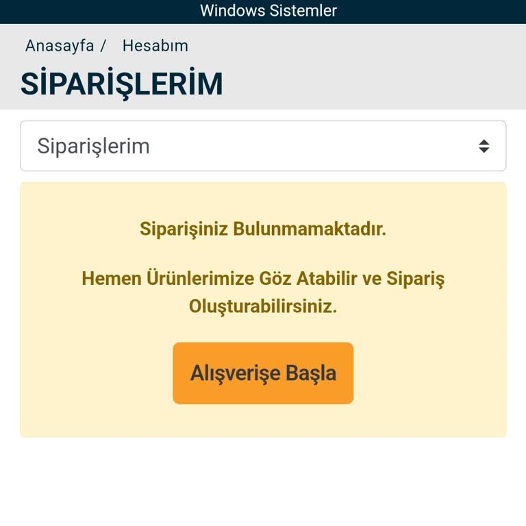 İtopya Bilgisayar İtopya Sipariş Gözükmüyor
