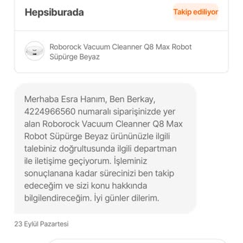 Hepsiburada Siparişim Transfer Sırasında Sırasında Sistemde Takıldı.