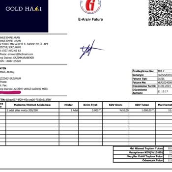 Royal Halı Marka Motto Serisi Üründe Hata