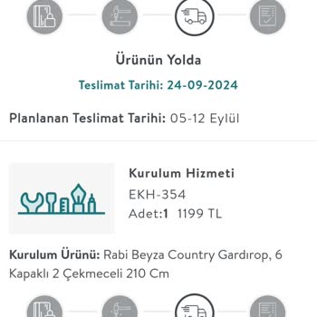 Vivense Yatak Odası Dolabı Teslimat Ve Kurulum Sorunu