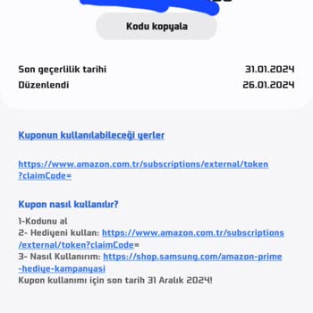 Samsung S24: Código de Activación de Amazon Prime No Válido