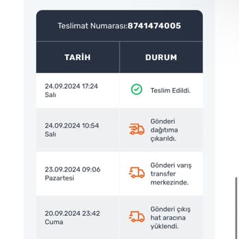 Yataş Dan Aldığım Ürünüm Teslim Edilmedi Ama Teslim Edildi Gözüküyor