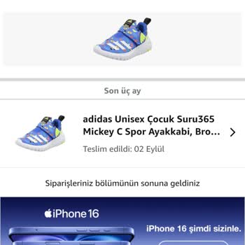Amazon Onlinedan Alınan Adidas Çocuk Ayakkabısının Kalite Sorunu