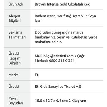 Faltan artículos en mi pedido de Amazon Eti Ahenk Chocolate