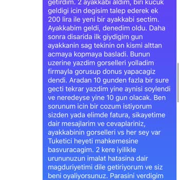 Papuc Konağı Müşteri Memnuniyetsizliği Ve Şikayet