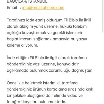 Mossa Home Müşteriye İftira Atıyor - D0LAND|R|C|
