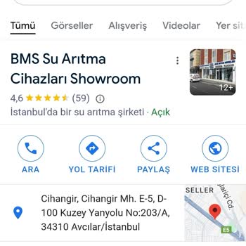 BMS Su Arıtma Sistemleri İletişim Bilmeyen Üslubu Çirkin Yetkili