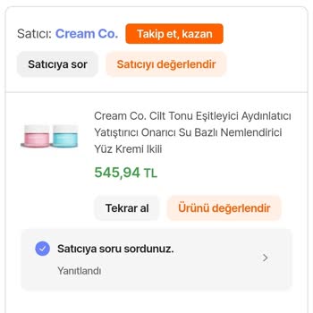 Cream Co Cilde Zarar Veren Ürün Satıyor.