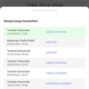 Gebze Aktarma MNG Kargo Ürünüm 5 Gündür Takılı Kaldı