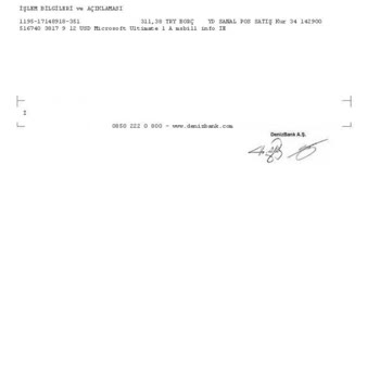 Denizbank Debit Tran Name Adı Altında Kesinti