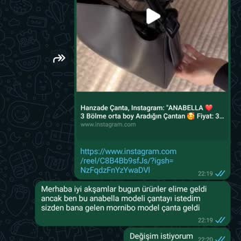 @canta_hanzade Çevrimiçi Alışverişte Ürün Değişim Sorunları