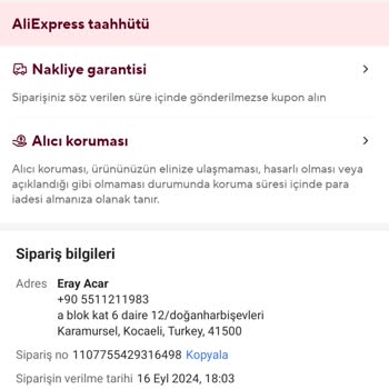 Aliexpress Gümrükte Kalan Kargom