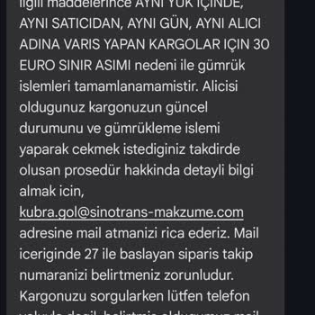 Aliexpress Gümrükte Kalan Kargom