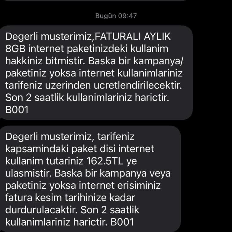 Türk Telekom Cep İnterneti Aşım Bedeli Ve Sil Süpür Yalanı