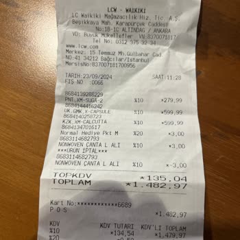 LC Waikiki İade Değişim Yapılmadı