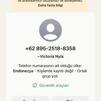 WhatsApp Yabancı Numara