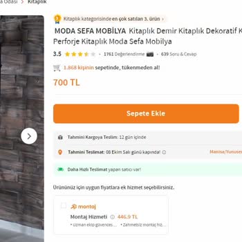 Trendyol'dan Aldığım Kitaplık Rafı Beklentileri Karşılamadı