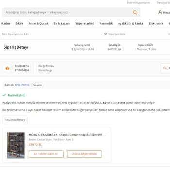 Trendyol'dan Aldığım Kitaplık Rafı Beklentileri Karşılamadı