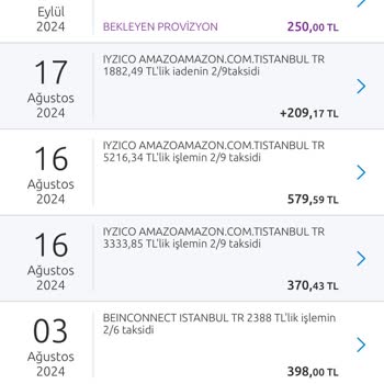 Amazon İyzico Yapı Kredi. Yanlış Geri Ödeme