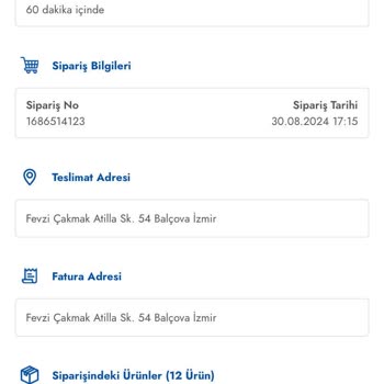 Şok Market Uygulamasında Sipariş Ve İade Sorunu