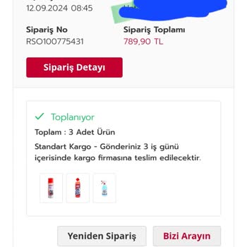 Rossmann Siparişim 13 Gündür Kargoya Verilmedi