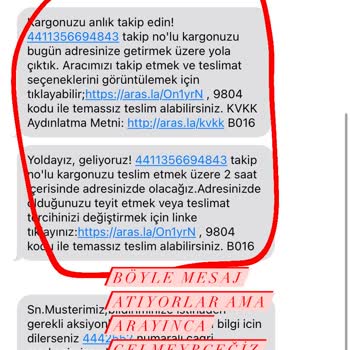 Aras Kargo, Kurye, Şube Yalan Söylemler