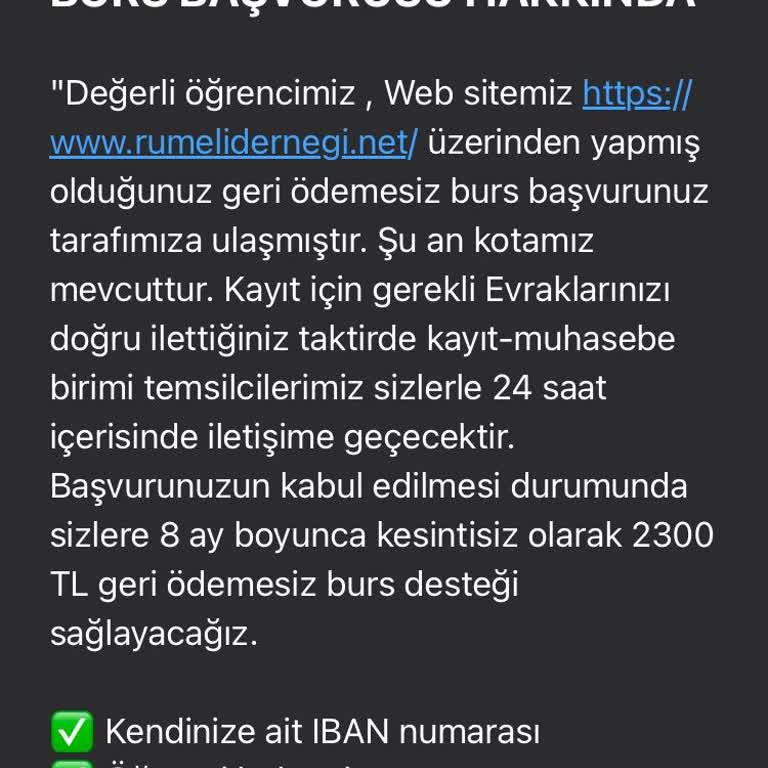 Bursevraklari@gmail.com Burs Kandırılması