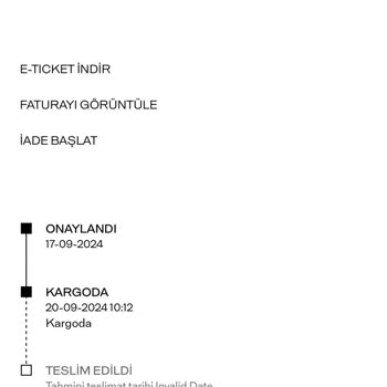 Massimo Dutti Siparişi Kargoda Kayboldu