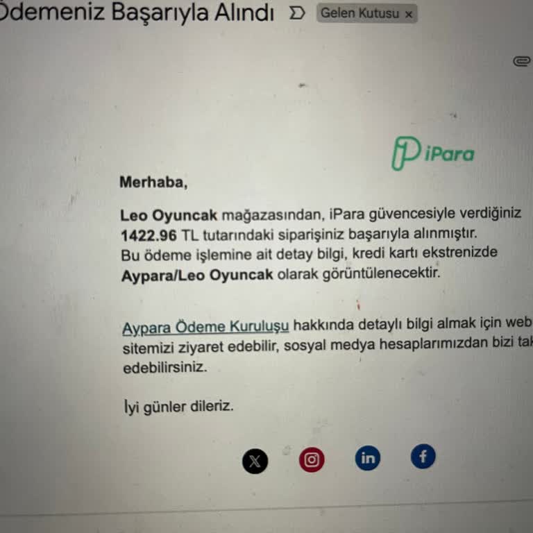 Leonardini Bedel Alındı, Ürün Teslim Edilmedi