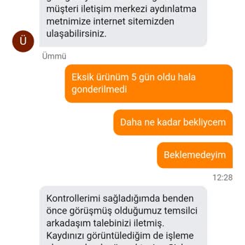 Migros Sanal Market Eksik Ürün