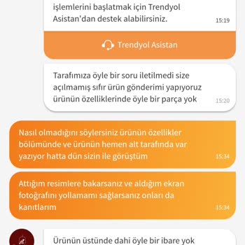 Trendyol Yanlış Bilgilendirme Ve Eksik Parça Sorunu