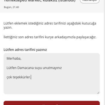 Yemeksepeti Market'in Her Siparişte Yapmış Olduğu Saçmalık