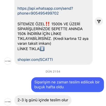 Scatti Teslimat Sorunu Ve İletişim Eksikliği Yaşadım