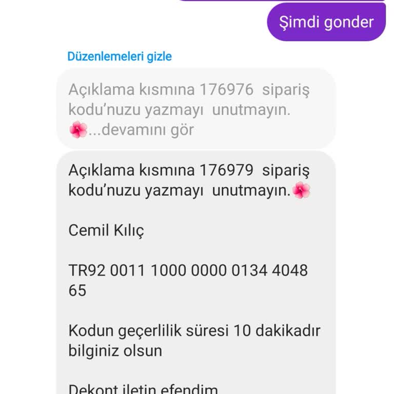 Gonca Butik (goncaa.butikk) Yanlış Gönderilen Kod Ve İade Sorunu