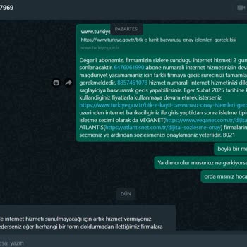Poyraznet Abonelik İptalinde Yaşanan Sorun Ve İletişim Eksikliği
