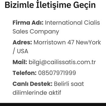 Cialissatis.com.tr Cialis Yanlış Ürün Gönderimi