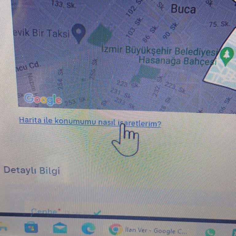 Sahibinden Harita İle Konumunu Belirle Butonu Çalışmıyor