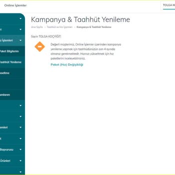 Türk Telekom Mobil Uygulamada Yaşanan Sorun