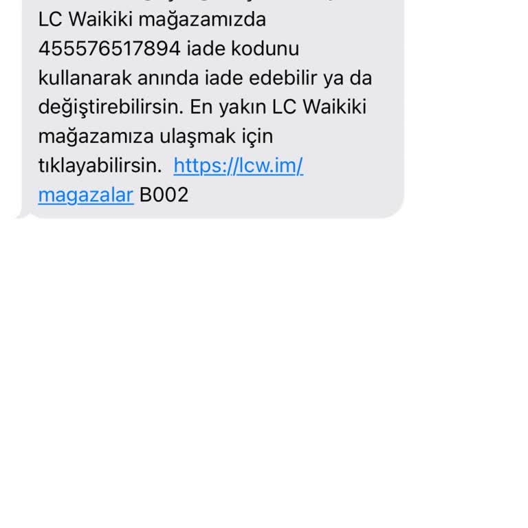 LCW Eksik Ürün