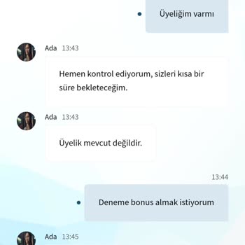 Vegabet Canlı Destek Ve Üyelik Sorunu Yaşadım